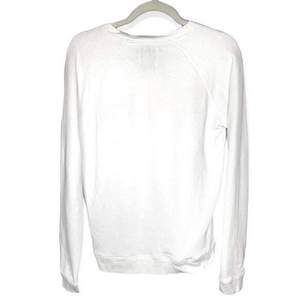 Zoe Karssen Poisoned Lovers Long Sleeve Graphic Sweater Medium White Crewneck - Picture 9 of 9